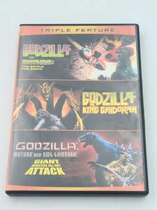Godzilla Triple Feature DVD Set Giant Monsters All-Out Attack King Ghidorah - Foto 1 di 4