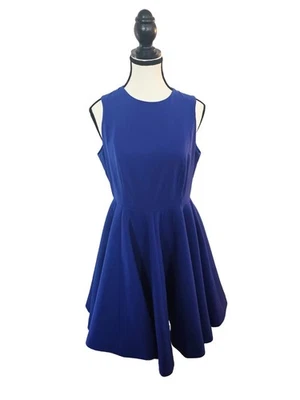 AQ/AQ Women's Royal Blue Sleeveless Fit & Flare Dress #716A - Image 1 of 4