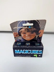 Vintage 1976 Sylvania Blue Dot Magicubes 2 Würfel unbenutzt einer gebraucht - Bild 1 von 7