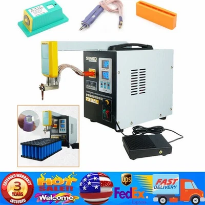 Soldadora de punto de pulso portátil máquina de soldadura para paquete de baterías SUNKKO 737G 50A-900A Foto 1 de 4
