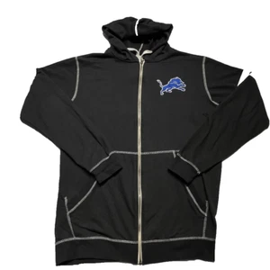 Detroit Lions Jacket Mens Large Tall Full Zip Hoodie Embroidered Logo Football - Picture 1 of 11