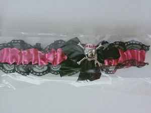 LACE LEG GARTER WHIT SKELETON - Picture 1 of 4