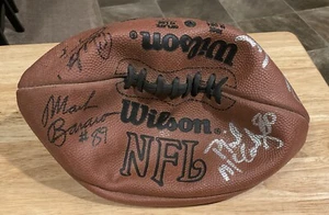 NY Giants Signed X16 Wilson NFL Football Taylor #56, Bavaro, McConkey, Anderson - Picture 1 of 3