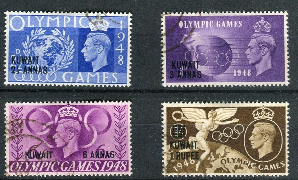 Kuwait KGVI 1948 Juegos Olímpicos SG76/9 fino usado Foto 1 de 1