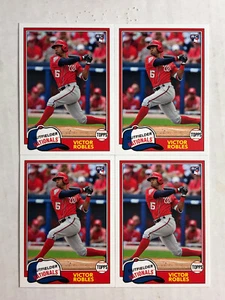 VICTOR ROBLES LOT OF 4 2018 Topps Archives SP HIGH NUMBER BASE RC's #265! INVEST - Picture 1 of 2