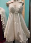 Stunning White Tea Length,  Allure Bridals Wedding Dress