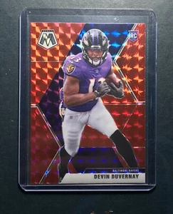 2020 Panini Mosaic Devin Duvernay Red Mosaic Prizm RC #232 Baltimore Ravens - Picture 1 of 2