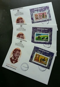 Guinea Bissau 100th Anniv Telecommunications 1976 Telephone (FDC set) *rare - Picture 1 of 5