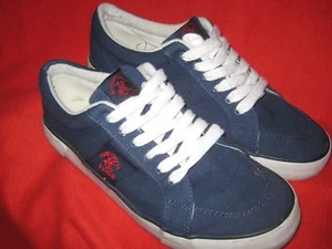 BEVERLY HILLS POLO CLUB Navy Blue CANVAS DECK/BOAT SHOES Size 10.5 - Picture 1 of 7