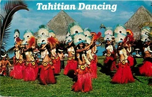 Postal Tahitiana Danzando Tahití pm 1990 Hawaii ALTA - Imagen 1 de 2