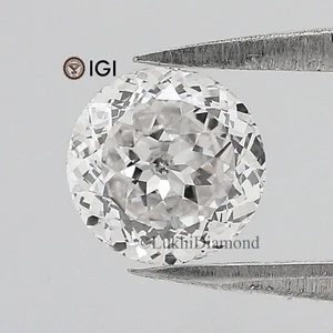 Diamante de laboratorio claro color blanco-G corte portugués redondo certificado IGI 0,97 CT - Imagen 1 de 8