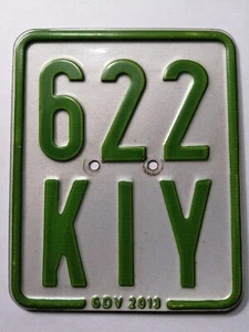 Moped Mofa Roller Nummernschild Kennzeichen 622 KIY - 2013 für Sammler gebraucht - Bild 1 von 2