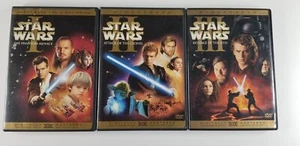 Star Wars Prequel Trilogy Episode 1-3, 6-DVD Complete Widescreen Set 1 2 3 - Picture 1 of 3
