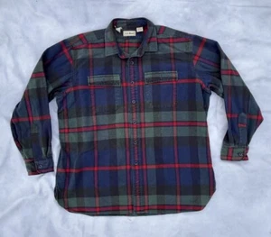Vintage LL Bean Mens XL Flannel Shirt Long Sleeve Jamaica Cotton - Picture 1 of 5