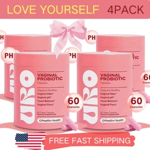 4X URO Positiv Vaginal Probiotika 60 Stück Frauen pH Balance mit Präbiotika - Bild 1 von 12