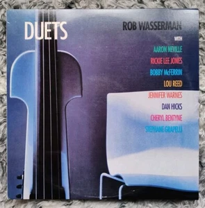 ROB WASSERMAN Duets LP US 1988 Free SOUL Contemporary JAZZ Lou Reed ⭐ANALOGUE⭐ - Picture 1 of 6