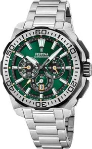 Orologio cronografo Uomo Ragazzo Festina CHRONO BIKE F20724/3 acciaio verde - Foto 1 di 4