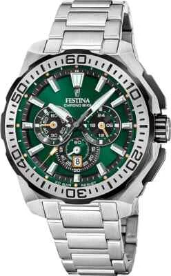 Orologio cronografo Uomo Ragazzo Festina CHRONO BIKE F20724/3 acciaio verde - Immagine 1 di 4