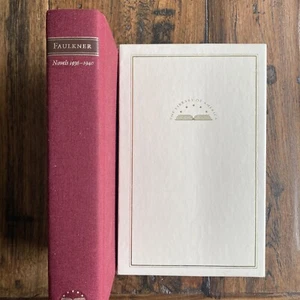 LIBRARY OF AMERICA~WILLIAM FAULKNER NOVELS 1936-40 SLIPCASE~Cloth 1st Print 1990 - Picture 1 of 12