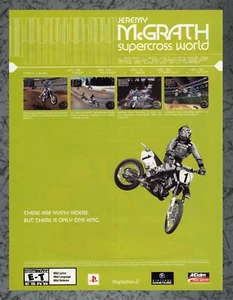 Anuncio impreso Jeremy McGrath Supercross World GC PS2 arte original 7,75 x 10,50 - Imagen 1 de 1