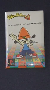 PARRAPA THE RAPPER METAL PINBACK BUTTON Playstation 2 PS2 BRANDNEU & SEHR SELTEN! - Bild 1 von 6