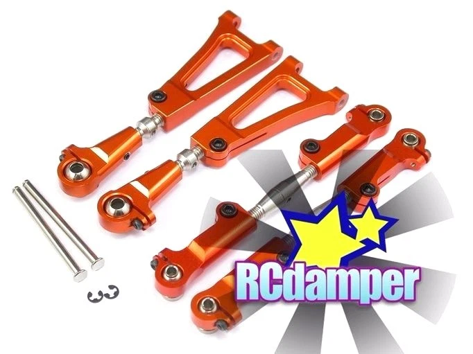 ALUMINUM FRONT & REAR UPPER ARM OR HPI TROPHY 3.5 BUGGY FLUX ALLOY SUSPENSION - Image 1 of 1