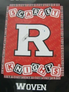 Rutgers Scarlet Knights 36"x46" Triple Woven Jacquard Baby Throw Blanket - Picture 1 of 1
