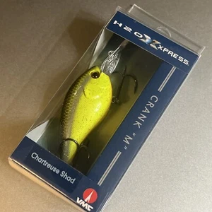 CRANK "M" Bait Lure 3'-5' depth CHARTREUSE SHAD New! H2O Xpress Diving Lure - Picture 1 of 2