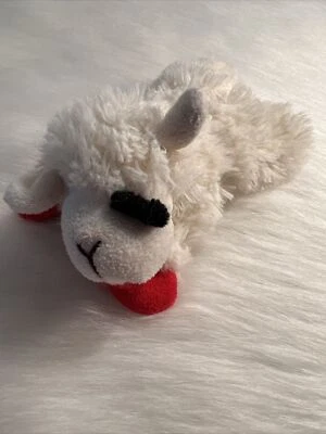 Multipet LAMB CHOP Dog Toy Plush Squeaker Puppy Fetch Toss Small Dogs 6" - Image 1 of 4