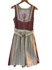 Gwandlalm Damska niemiecka sukienka ludowa Tradycyjny zdejmowany fartuch Rozmiar EU 40 US 8
