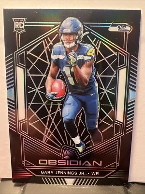 GARY JENNINGS JR 2019 Panini OBSIDIAN RC/125 Silver Seahawks Rookie Mint #133 - Image 1 of 2