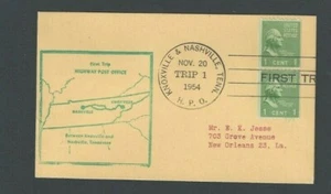 1953 PC VERTICAL COIL 1c PREXY PR #848 ON 1ST TRIP H P O CARD 2c RATE - Picture 1 of 1