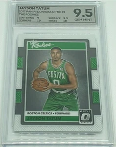 Jayson Tatum - 2017 Donruss Optic 'The Rookies' #3 RC Rookie - OCE 9.5 GEM MINT - Picture 1 of 7