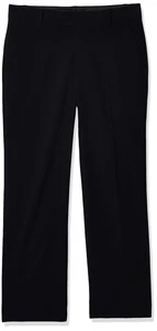Calvin Klein Boys' Flat-Front Dress Pant, Straight Leg Black 12 - Picture 1 of 5
