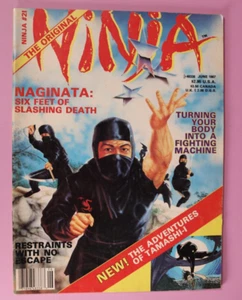 Ninja Magazine #21 June 1987 Vintage 80s Martial Arts Naginata Poster Intact - Picture 1 of 13