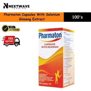 1 X Pharmaton 100s Capsules with Ginseng Selenium Energy Booster - Picture 1 of 10