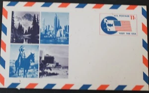 AIR MAIL 11 Cent Visit The USA POSTCARD - Uncirculated - Picture 1 of 1