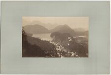 Neuschwanstein, Hohenschwangau, Schwangau, uraltes Foto, Fotografie von 1892