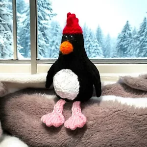 MODELLO MAGLIA - Piume Pinguino Pollo Cioccolato Copertura Arancia / 16 cm Giocattolo - Foto 1 di 1