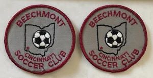 Vintage Cincinnati Ohio Beechmont Soccer Club Patch X2 - Picture 1 of 3