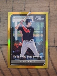 Panini Three and Two 2022 - Prospects Blaze Jordan #P-38 Holo Gold/12 (RC) - Imagen 1 de 2