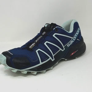 Salomon Speedcross 4 Shoes Women Size 6 Blue Trail Running Athletic Outdoor Grip - Picture 1 of 7