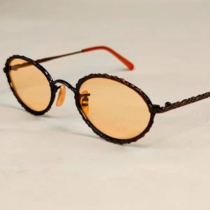 Oliver Peoples Amelia Vintage Oval Glasses Unisex Brown Frame Made in Sabae - Picture 1 of 13
