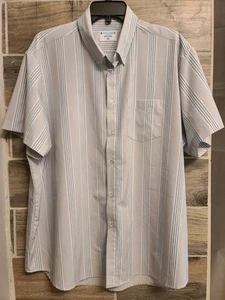 &Collar Short Sleeve Pocket Button-Down Shirt Athletic XL - Picture 1 of 11