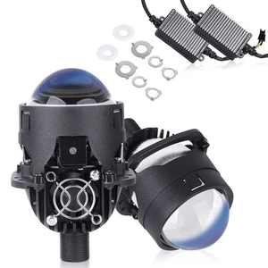2.5" Bi LED Projector Lens Car Headlight Retrofit Universal High Low Beam 2pcs - Bild 1 von 11