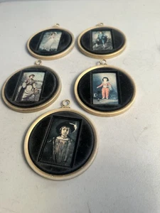 Vintage berühmtes Gemälde Reproduktion Gemälde 3" hängende Scheiben N England Art Center - Bild 1 von 7