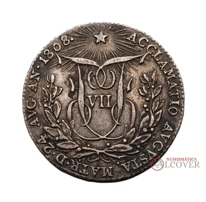 FERNANDO VII Medalla de Proclamación Jura 1808 Módulo 2 reales - Picture 1 of 2