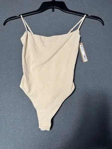 NWT SKIMS Fits Everybody Cami Bodysuit Thong Size XS AP-BST-0066 Sand - Picture 1 of 12