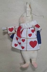 Gladys Boalt Hase Herold Alice im Wunderland Handarbeit Weihnachtsschmuck - Bild 1 von 5