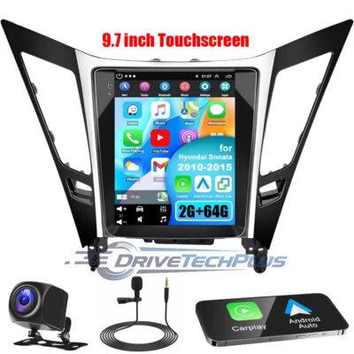 9.7" ANDROID 13 CARPLAY CAR STEREO RADIO GPS 2+64G FOR HYUNDAI SONATA 2010-2015 - Image 1 of 4